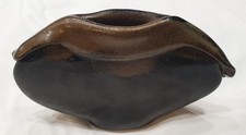 Vase Lentille en Grès Signé