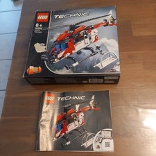 lego technic helicoptere de secours 42092 complet avec notice et boite