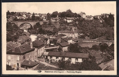 Cpa nontron faubourg - cpa, magnac
