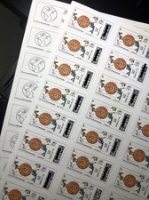 Lot 24 Timbres France Lettre Verte 100g - Timbre validité permanente.