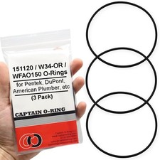 151120, 152030, W34-OR, WFAO150 O-Rings for Pentek Water Filter Housing (3 Pack)