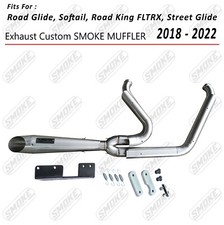 2018-2022 Harley-Davidson Road King Custom EXHAUST PIPE SYSTEM 2 INTO 1
