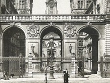 FRANCE Lyon Hôtel de Ville Place de la Comédie c1900 Photo Stereo Vintage P86L6