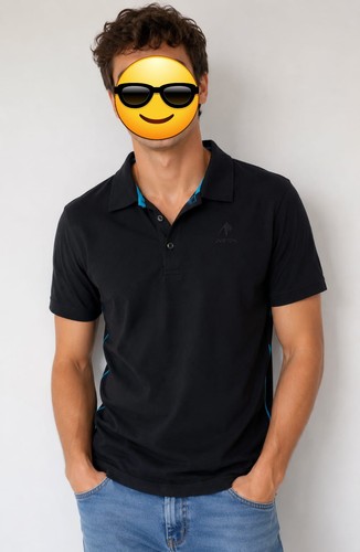 Pyrenex polo noir bleu en - polo, et