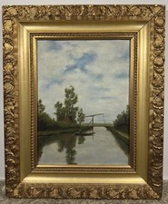 Huile sur panneau : Le passage
