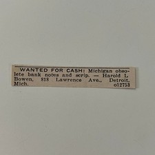 Wanted For Cash Harold L