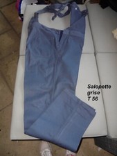 ANCIENNE SALOPETTE DE TRAVAIL ADOLPHE LAFONT GRISE  TAILLE T 56 TBE