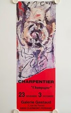 Affiche CHARPENTIER Exposition Ann. '80  Galerie Gastaud - Clermont-Ferrand