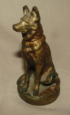 mascotte en bronze par emile bregeon BRONZE car mascot  GERMAN SHEPHERD