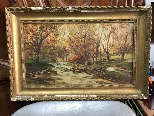 Peinture tableau hst - tableau, barbizon