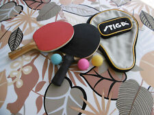 lot de 2 raquettes de ping Pong avec 6 balles et 1 housse de raquette
