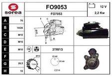 Démarreur SNRA FO9053 FORD