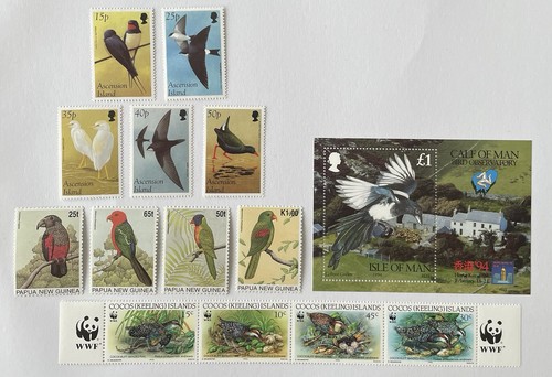World birds thematic stamps - world,