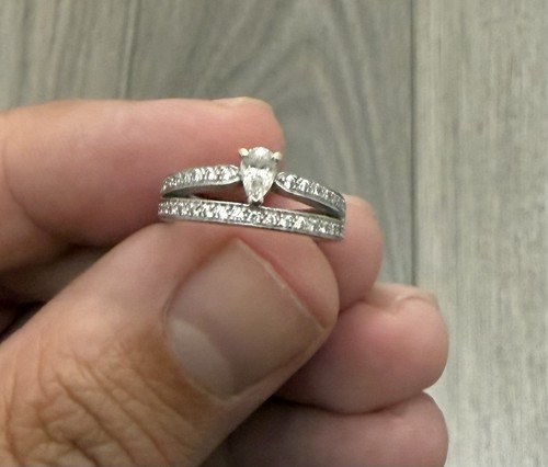 Bague gris 18 carats - en,