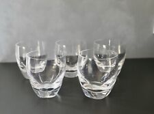 5 verres à Whisky en cristal