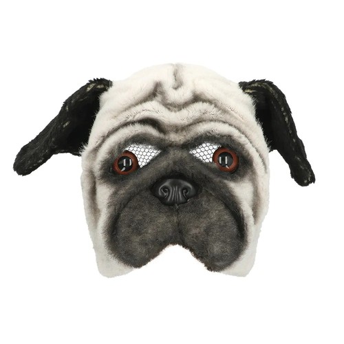 Demi masque chien carlin - chien,
