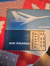 ancien billet d'avion avec