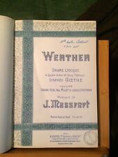 Jules Massenet Werther Opéra partition chant piano reliée éditions Heugel