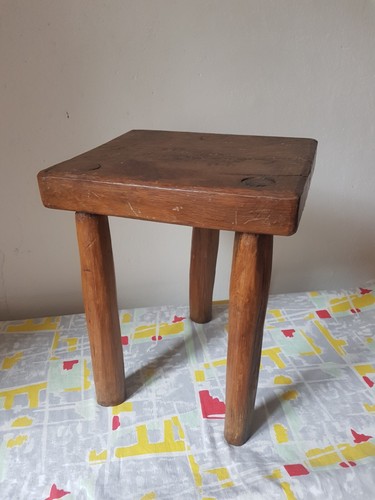 Tabouret bois ferme - ferme, campagne