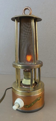 Lampe mineur cuivre - lampe, de