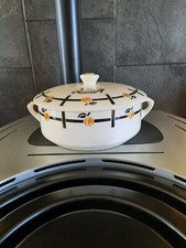 1930 Vintage Soupière en Faïence Badonviller France - French Antic Porcelaine