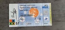 BILLET  FOOT  / FRANCE  98 / MATCH EQUIPE DE FRANCE  / SIGNE  PAR R. KOPA No  57