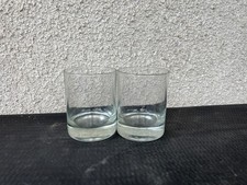 Paire de verres bullés à eau