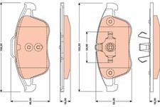 Jeu de plaquettes de frein avant TRW GDB1788