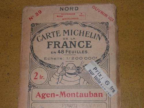 Carte michelin ancienne - carte,
