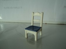 PLAYMOBIL vintage city life town chaise blanche bleue set 5317 de 2004  4145