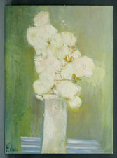 Tableau Bernard Folinais Bouquet de fleurs école Franc-Comtoise