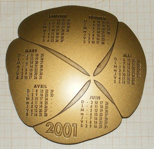 Médaille bronze calendrier - mÉdaille,