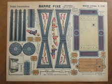 Maquette papier Barre Fixe