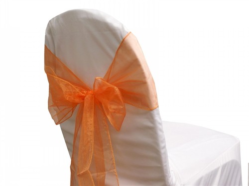Chair bow organza sashes - 72,