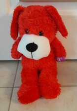 Peluche chien rouge 40cm