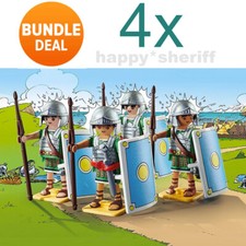Playmobil Astérix soldats romains légionnaires lot de 4x 70934 neuf scellé sa...