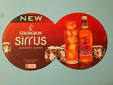 Bière Barre dessous de Verre ~ ~ Strongbow Sirrus Lisse Cider ; Double Sur 7 "