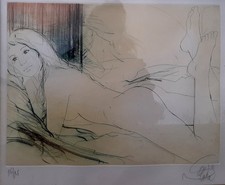 Lithographie Nu féminin Jean
