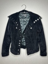 Veste Rembourré En Velours Noir Vintage T36 Dolce&Gabbana