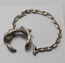 Ancien Porte-clés en Argent Massif 800