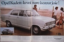 PUBLICITÉ DE PRESSE 1970 OPEL KADETTE VOITURE AVEC TEMPERAMENT A TOUTE EPREUVE