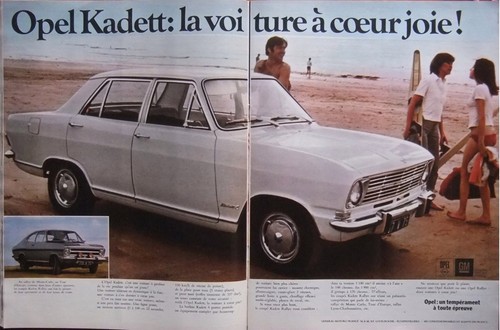 Publicité presse 1970 opel - 1970,