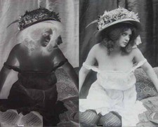 photo NEGATIF verre NU EROTIQUE  1900  / 9 x 14.5 cm / 205 /  risque sexy nude
