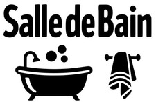 Sticker porte salle - de,