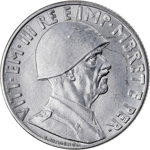 Monnaie albania vittorio - monnaie,, albania,