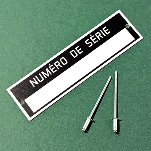 Serial number tag vin plate - tag,