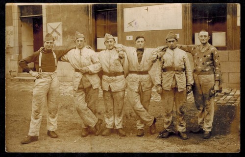 Cpa carte photo militaires - photo, du