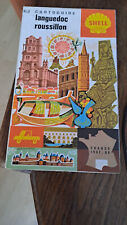 LOT  DE 5   ANCIENNES CARTES ROUTIERES CARTOGUIDE  SHELL DIVERSES REGIONS FRANCE