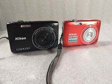 Lot 2 Nikon Coolpix S3100 Noir et Rouge non Testés