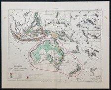 1874 - Carte de l'Océanie